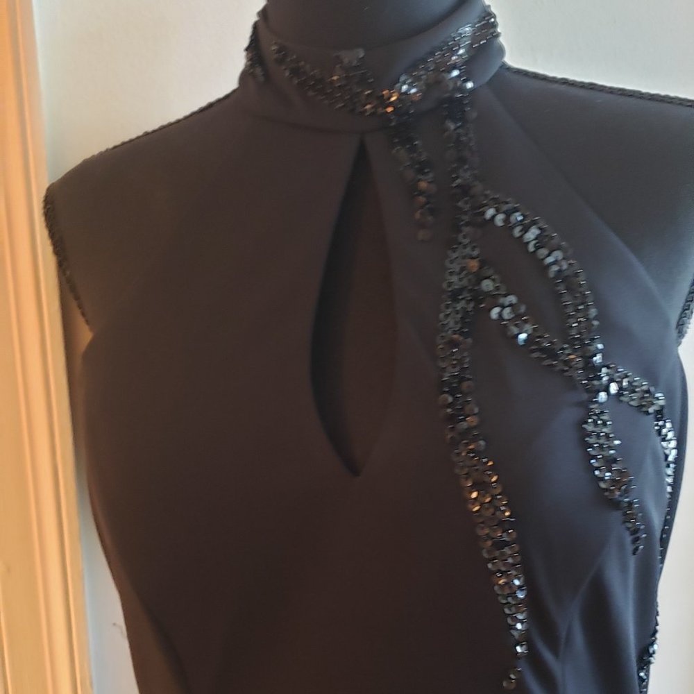 Sexy long beaded gown